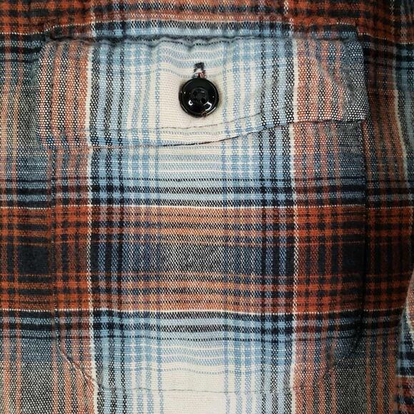 LL Bean Shirt Flannel Snap Womens Size Large Fall Plaid Fleece Slim Shacket - Picture 5 of 10